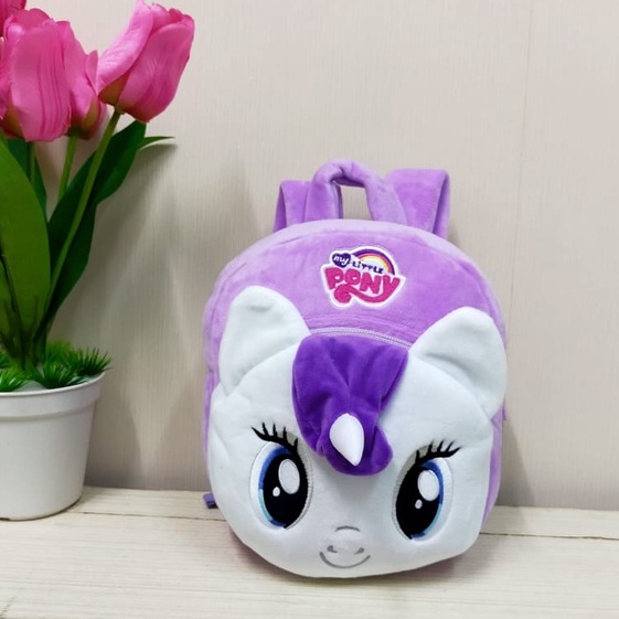 Tas Ransel Kuda Pony 2Resleting/Backpack Little Pony/Tas Sekolah Anak TK Paud