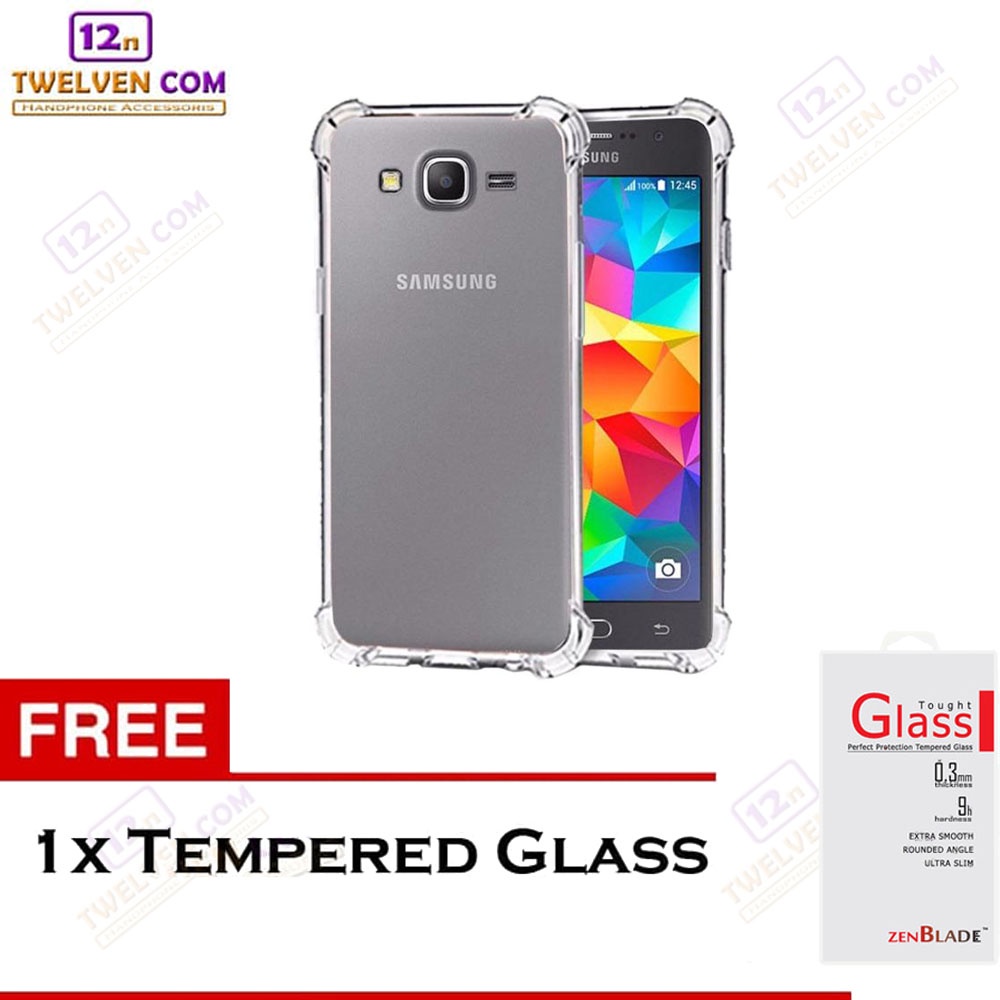 [FLASH SALE] Case Anti Crack Anti Shock Softcase Samsung Grand 2 / G7106 - Free Tempered Glass