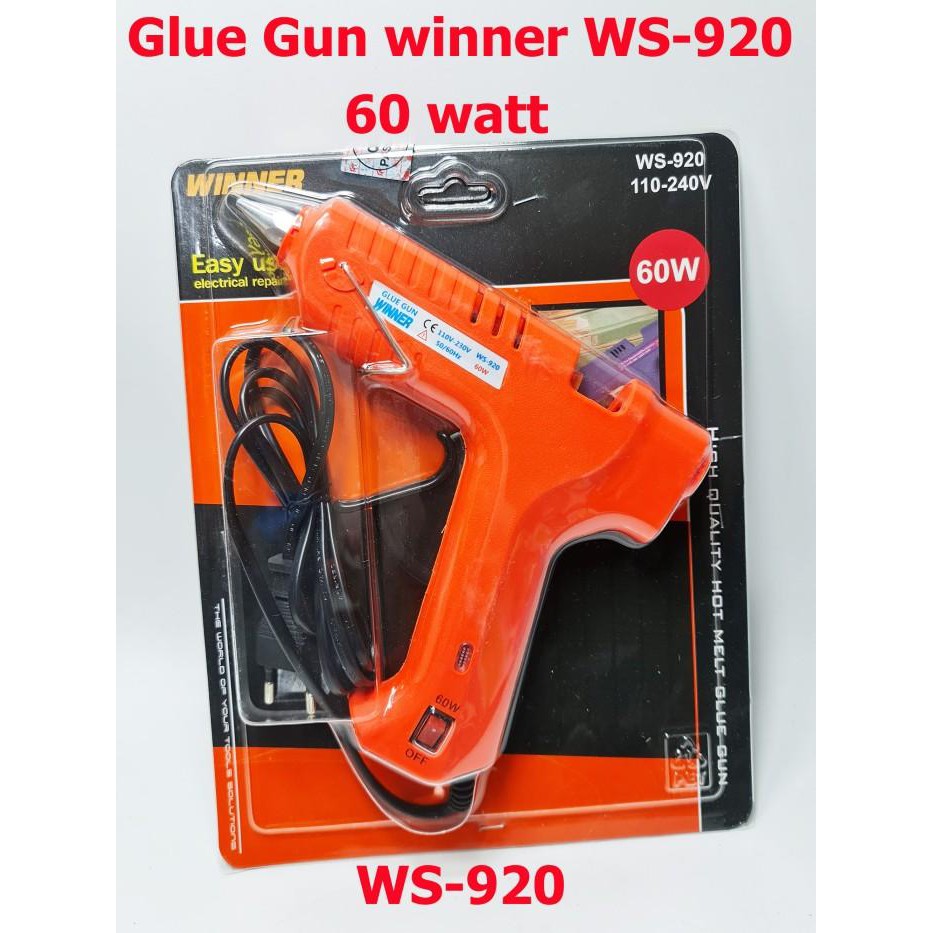 

Winner WS-920 Glue gun 60w / lem tembak / Glue stick/tembakan lem 11mm