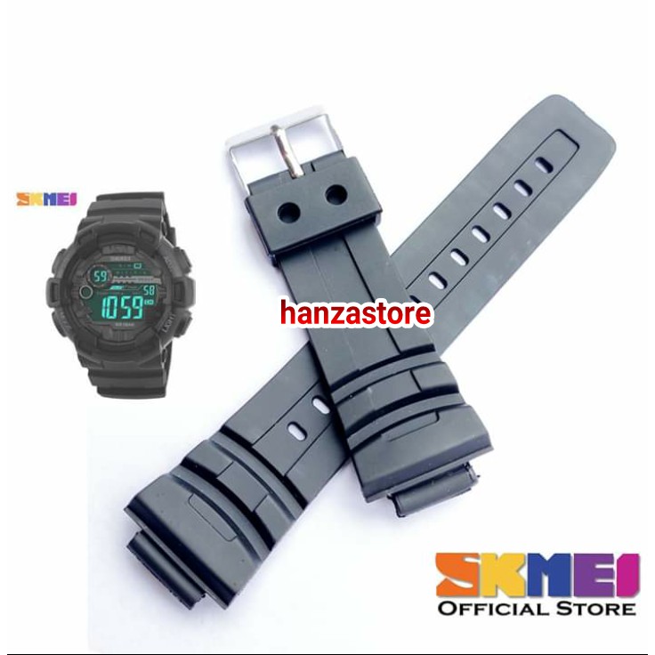 Strap tali jam tangan Skmei 1243 SKMEI 1243 Hitam tali skmei
