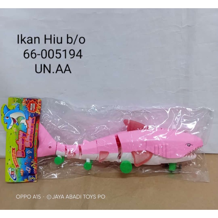 66 - 005194 - Mainan Ikan Hiu bisa gerak jalan bunyi musik baby Shark dan Lampu 66-005194