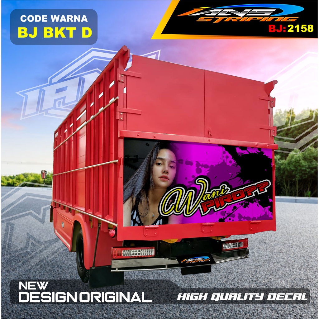 STIKER DECAL VARIASI BAK BELAKANG TRUK CANTER / STIKER BELAKANG TRUK RAGASA,UMPLUNG / STIKER BAK BELAKANG TRUK DINA,FUSO