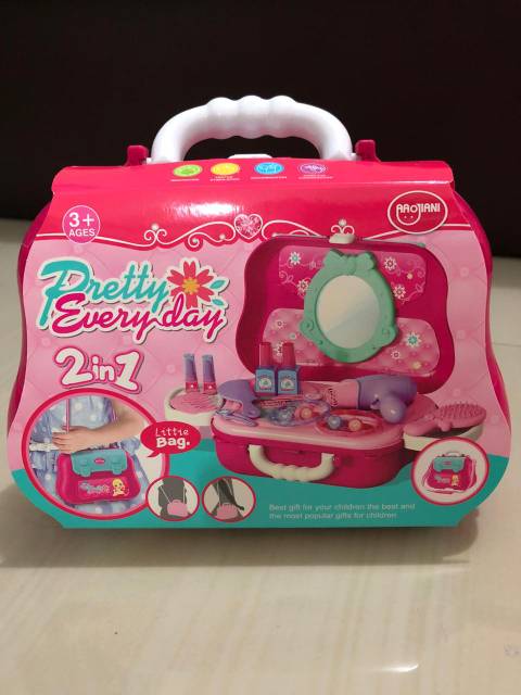 MOMBABY1 Kado Mainan Anak koper Dream fashion Pretty Everyday 2 in 1 Little Bag