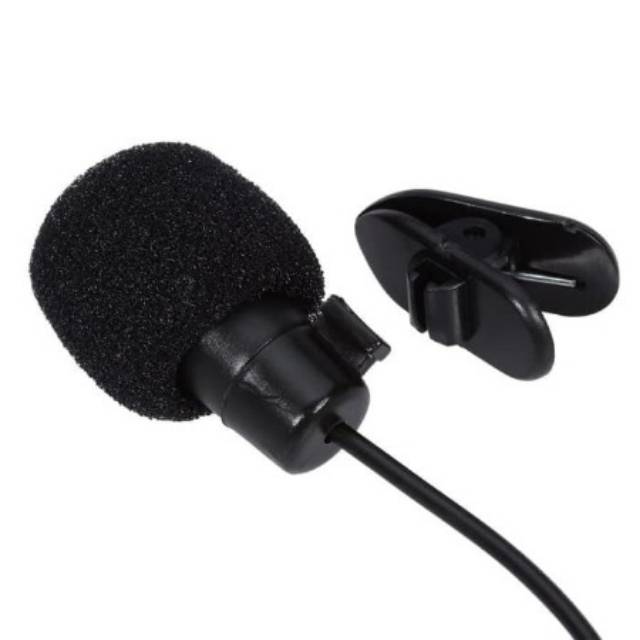 MIC VLOG CLIP ON MICROPHONE MICROFON KLIP SMULE SING VIDEO YOUTUBER BLACK AUDIO VLOGGER 3.5 JACK HP-3