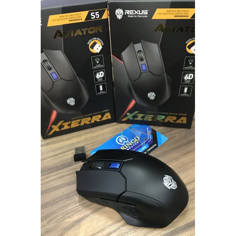 Mouse Rexus GAMING WIRELLES XIERRA S5 BLACK