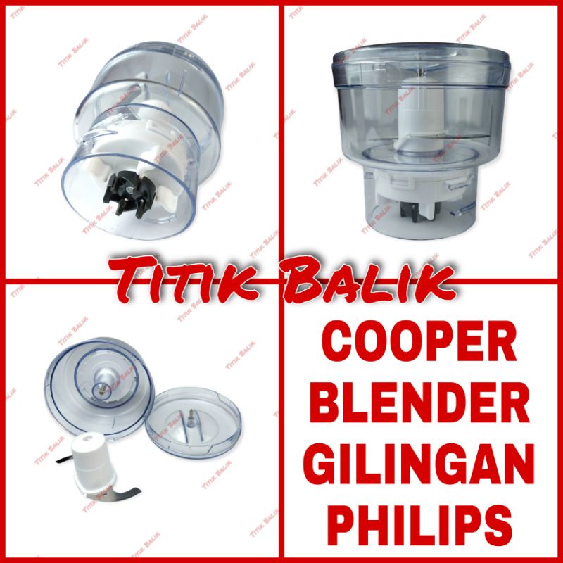 Cooper Daging Blender Philips HR Chopper Gilingan / Penggiling Daging