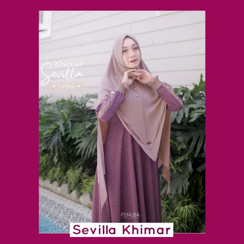 SEVILLA KHIMAR SYAR'I PREMIUM DOUBLE LAYERS CERRUTY ORIGINAL BY FENUZA