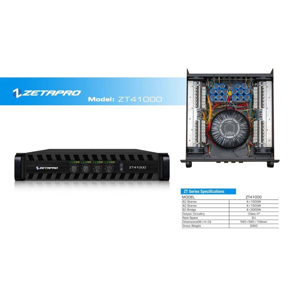 Zetapro ZT41000 Power Amplifier ZETAPRO ZT 41000 ZT-41000
