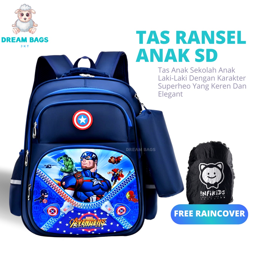 Tas Anak Laki Laki SD Import DB-638