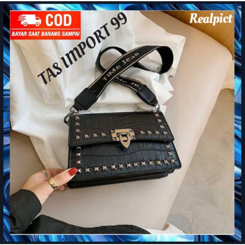 TAS SELEMPANG CROCO WANITA CEWEK REMAJA PEREMPUAN BATAM FASHION IMPORT MURAH TERBARU 2022 KEKINIAN R