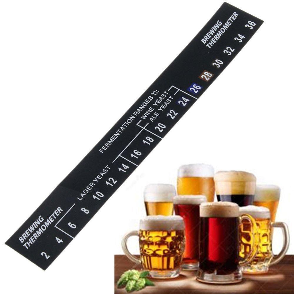 Solighter 2C Sampai 36C Brew Thermometer Stiker Alat Fermentasi Bermanfaat Bir Wine Spirits