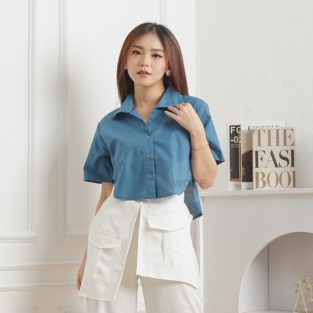 Monny Balero Kemeja Blouse Atasan Wanita Top