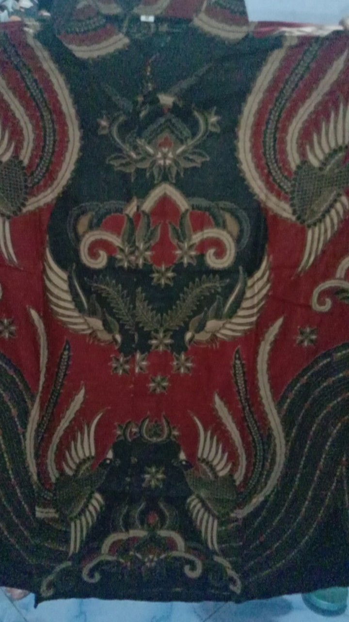 Kemeja Batik Pria Lengan Panjang Size M L Xl Xxl Bswart Batik Hrb026 Kenongo Hem Panjang Padi