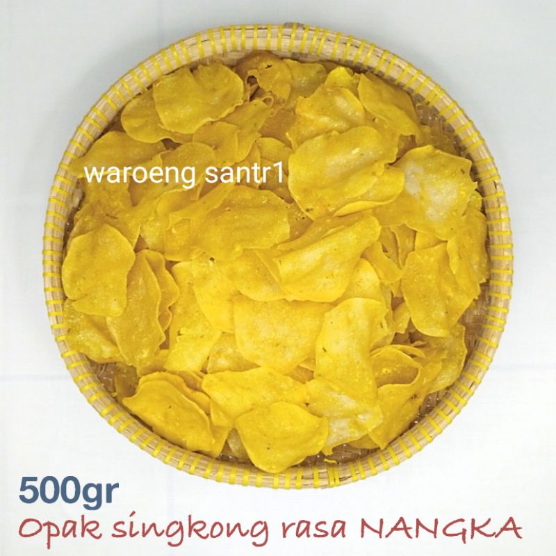 

Keripik opak singkong rasa buah nangka wonosobo mentah renyah siap goreng 500gram