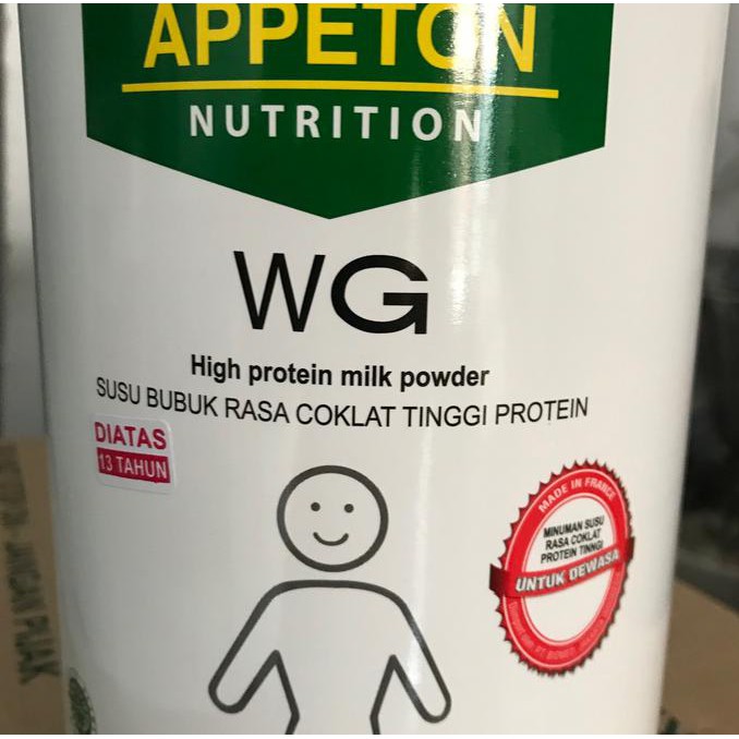 

Appeton Weight Gain Susu Untuk Gemuk Rasa Coklat (Dewasa) - 900 Gram BERMUTU