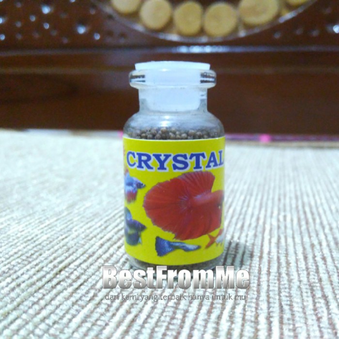 Crystal Pelet Pakan Ikan Hias Kecil Cupang Tetra Neon Guppy