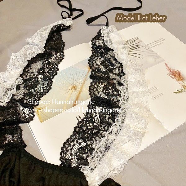 4XL XXXL XXL XL L Lingerie Kostum by Hannah Costume Maid Pelayan Pembantu ART Jumbo Hot Bigsize 766