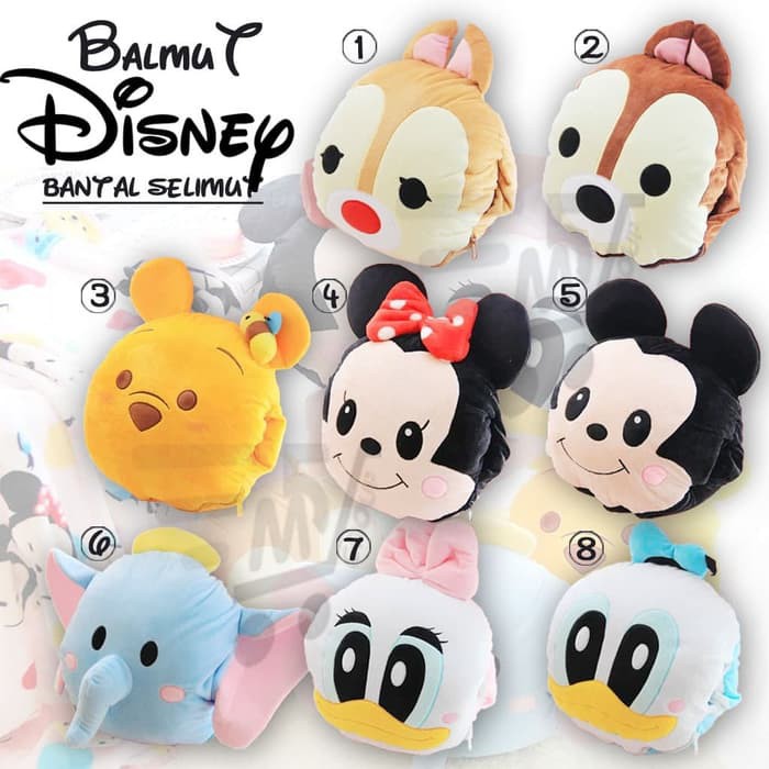 Bantal Selimut DSS Balmut Disney Karakter Lucu Imut High Quality DS