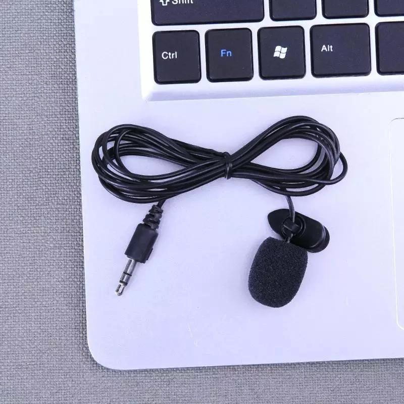 Microphone Clip On Mic Perekam Suara untuk Smartphone Laptop &amp;Tablet