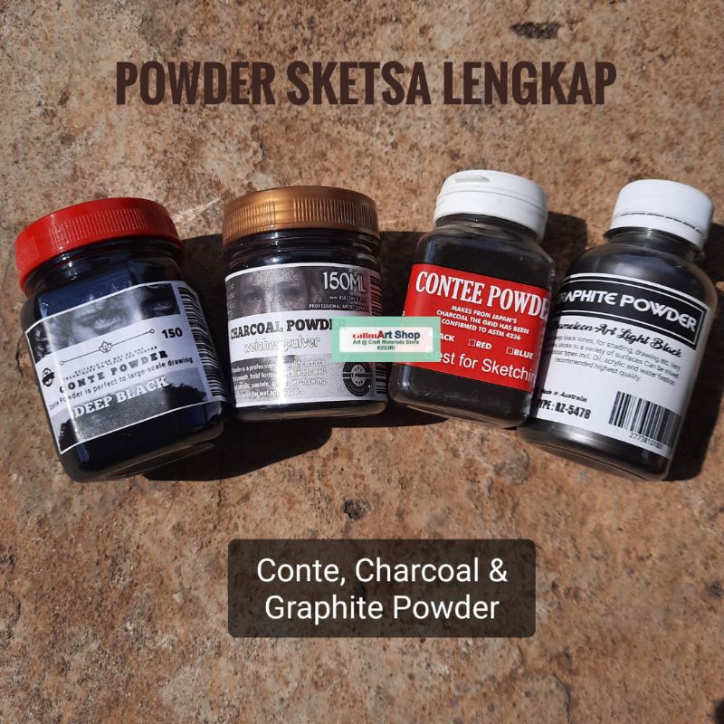 POWDER SKETSA LENGKAP/ BUBUK SKETSA / CONTE /SERBUK SKETSA