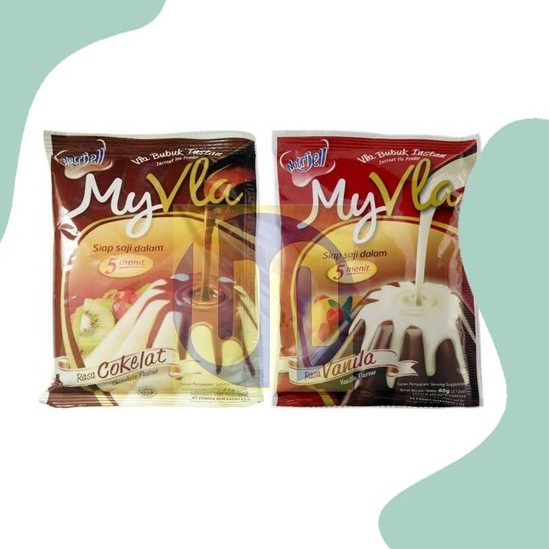 

[63 gram] JUAL BUBUK INSTAN MY VLA VANILLA DAN COKELAT FLA PUDDING