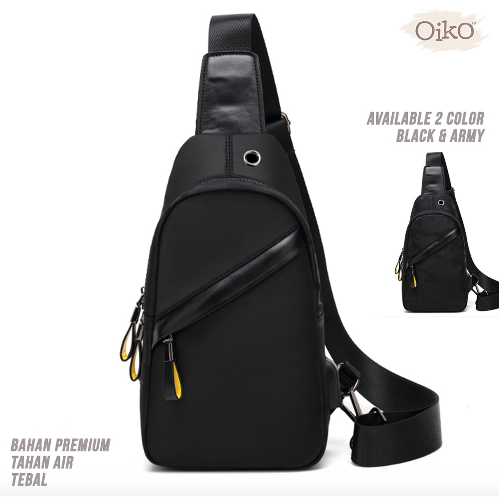 TAS SELEMPANG PRIA JOHN OIKO | TAS KULIT PREMIUM | SLINGBAG PRIA