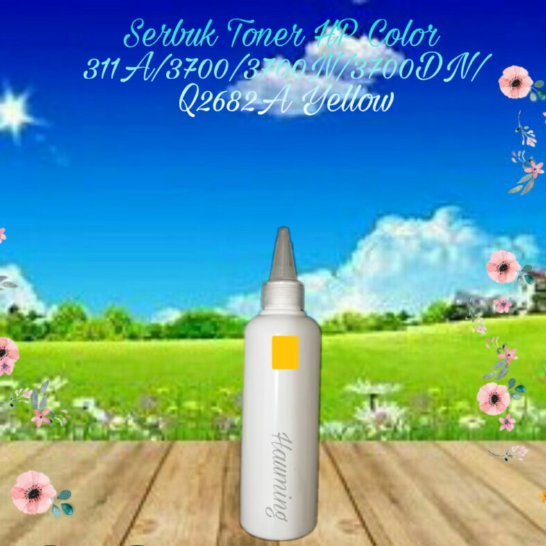 Serbuk Toner Refill Powder Bubuk HP 311A 3700 3700n 3700dn 3700dtn 3700tn Q2682A Yellow 1x Isi