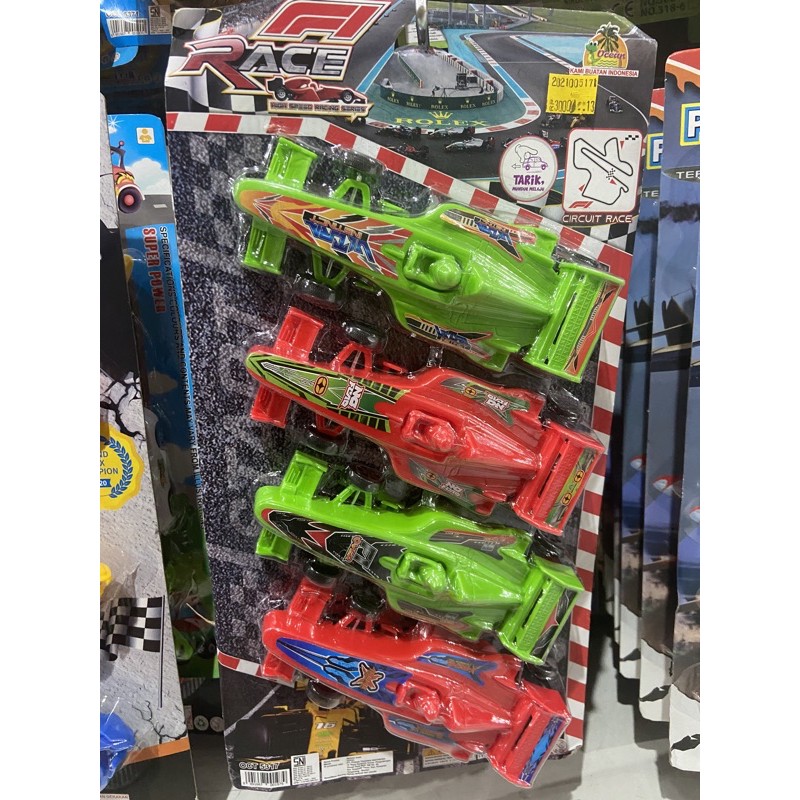 mainan mobil balap formula f1 race racing car pullback