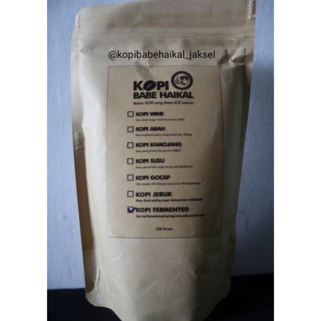 Kopi Babe Haikal Kopi Fermented