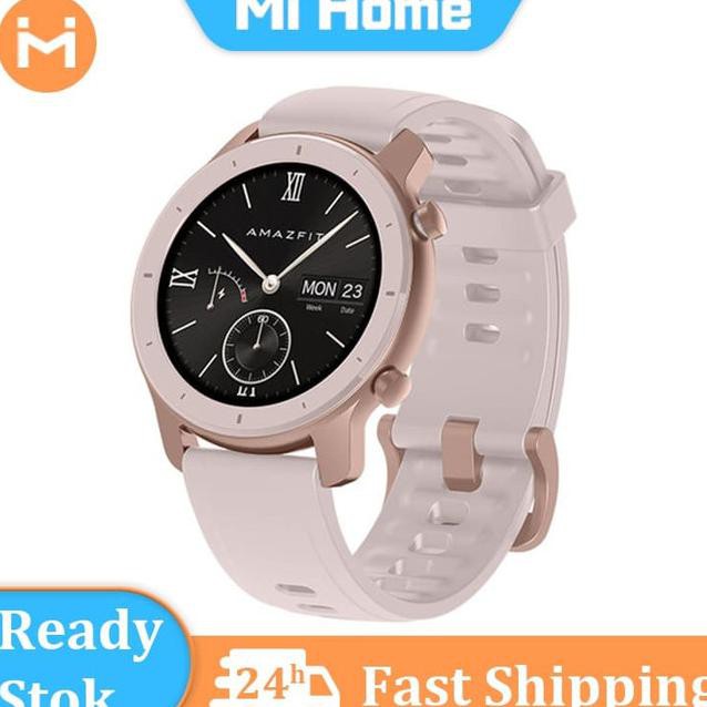 ❤️ KORTING SMARTWATCH WANITA❤️ AMAZFIT GTR 42MM XIAOMI GLOBAL VERSION SMART WATCH - PINK