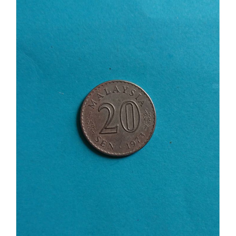 Koleksi Coin Antik 20 sen - Malaysia 1973