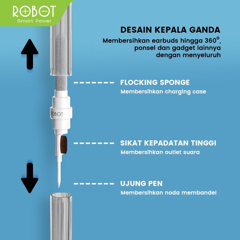 Robot RMC10 Alat Pembersih Earbuds Serbaguna