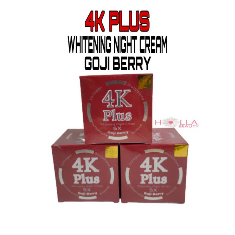 ORI WHITENING NIGHT CREAM 4K PLUS COLLAGEN ALPHA ARBUTIN GOJI BERRY