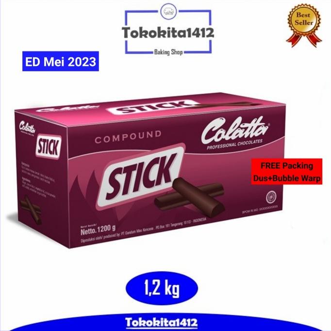 

COLATTA Chocolate Compound Stick Bake Stable Coklat Stik 1,2 kg