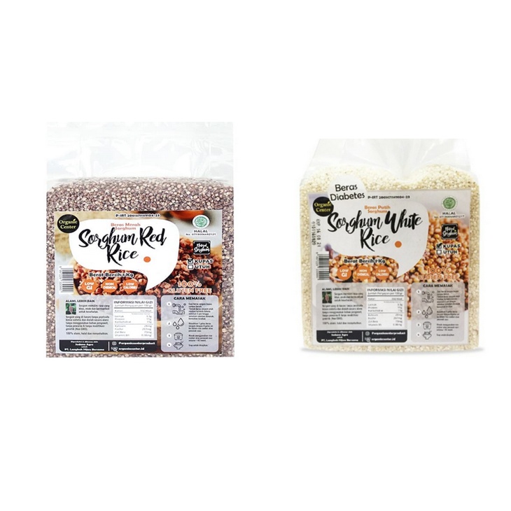 

Organic Center - Sorghum White Rice 1kg/ Red Rice 1kg/ Beras Diet/ Gluten Free/ Beras Diabetes