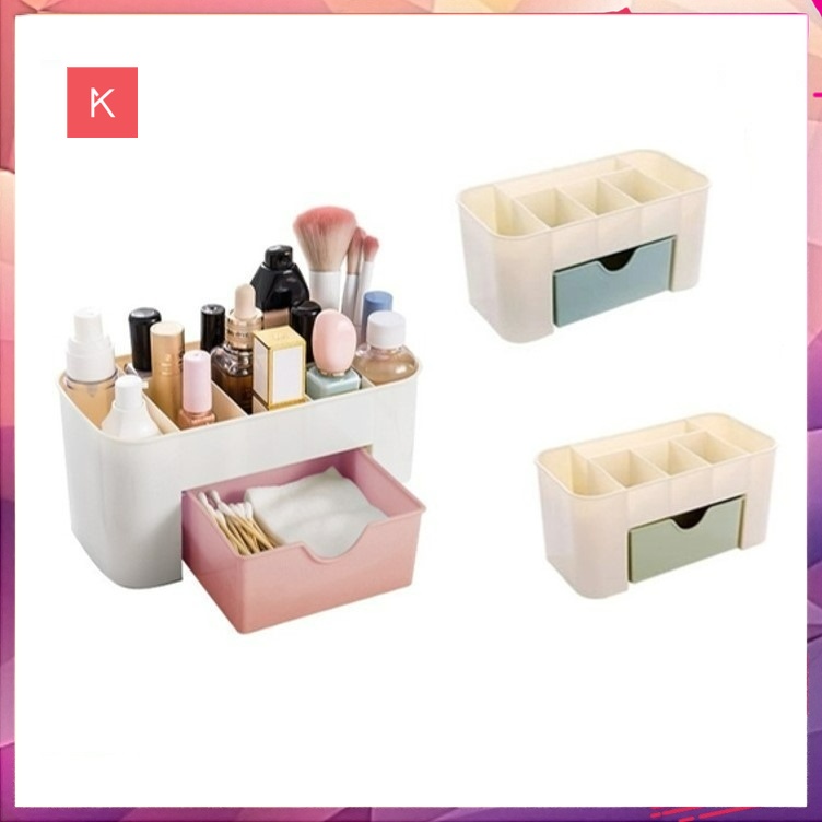 ANG RAK KOSMETIK MINI PLASTIK / MINI COSMETIC STORAGE DRAWER / KOTAK PENYIMPANAN MAKEUP ORGANIZER SERBAGUNA