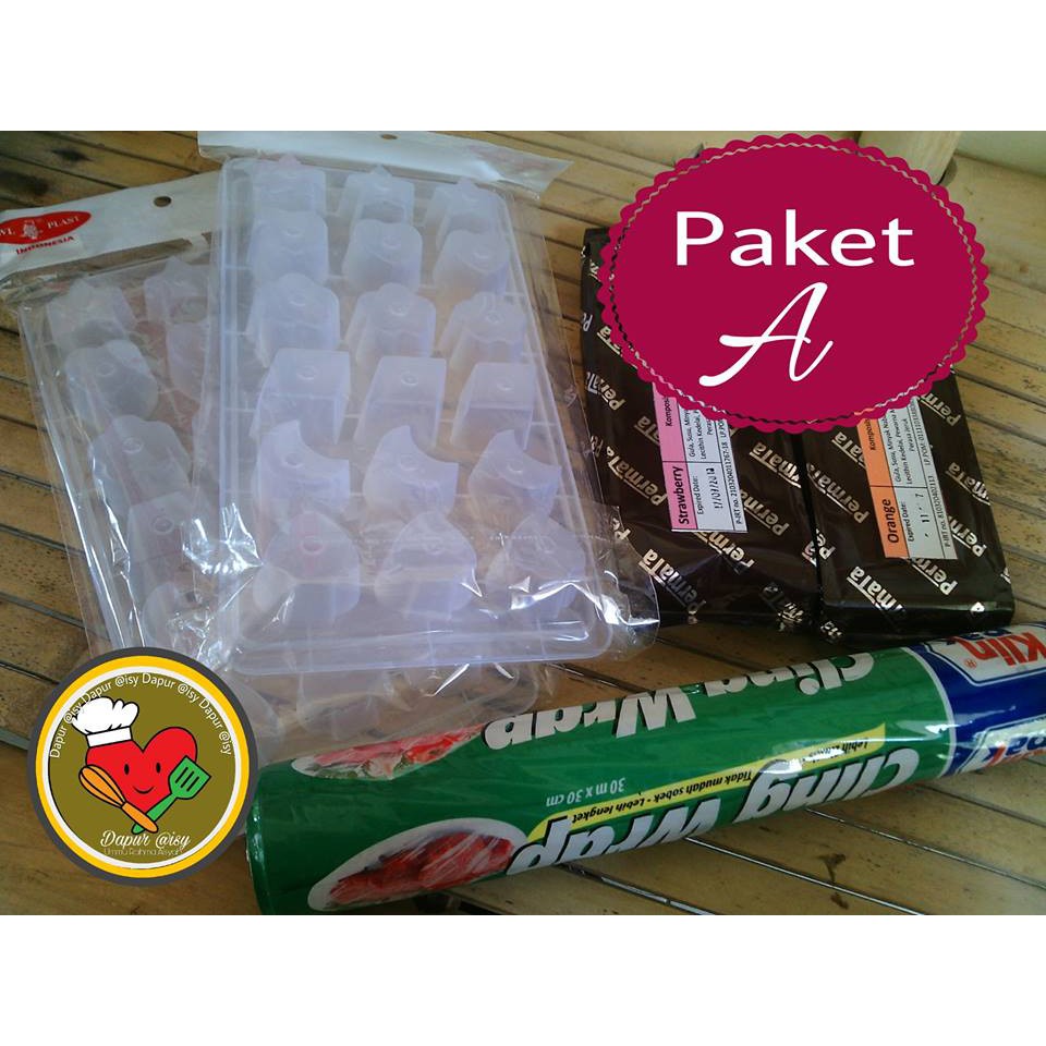 Paket Cetakan Coklat Plastik