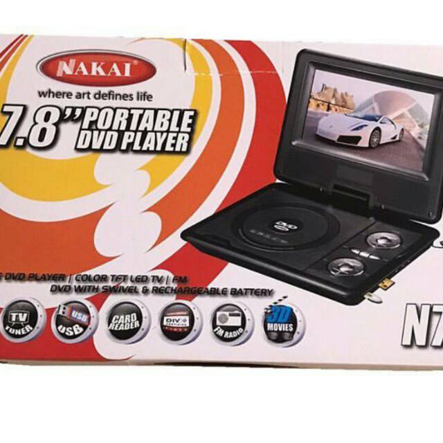 dvd portable nakai 7.8 inci