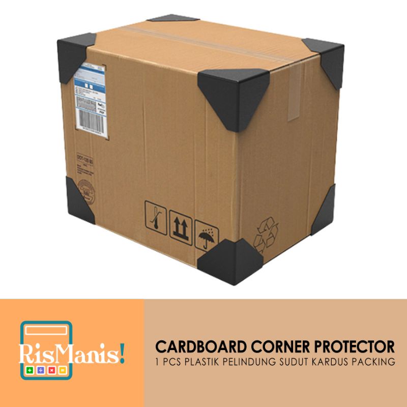 CARDBOARD CORNER PROTECTOR - Siku Segitiga Plastik Pelindung Sudut Kardus Packing Pengaman Kemasan