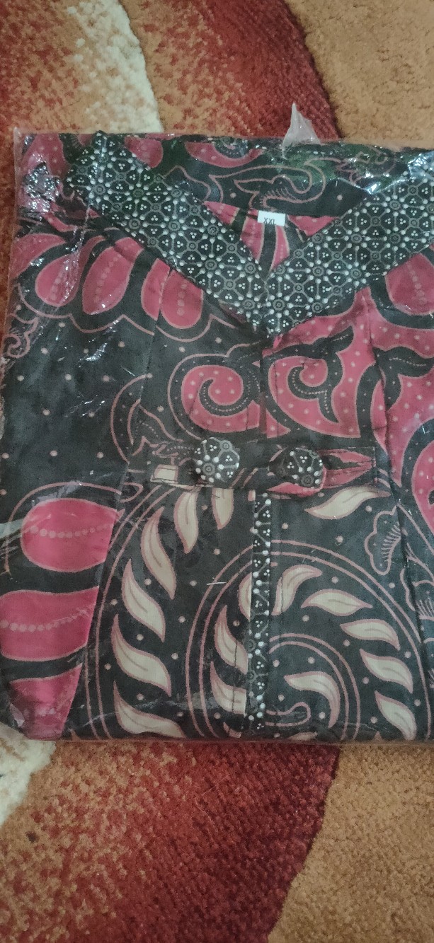 Tey-17 Batik Wanita Asj Sa Hrb026 Kenongo Kemeja Tosca Pendek