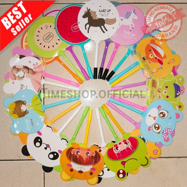 

Pulpen kipas lucu / pena kipas aminal dan buah