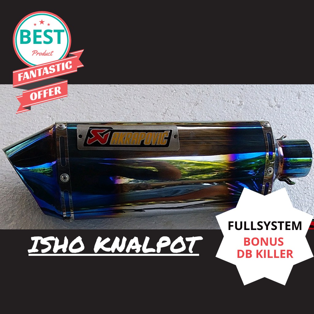 FULLSYSTEM KNALPOT AKRA LAYANG RAINBOW  PABRIK GROSIR PURBALINGGA MURAH MOTOR RACING TIGER CBR