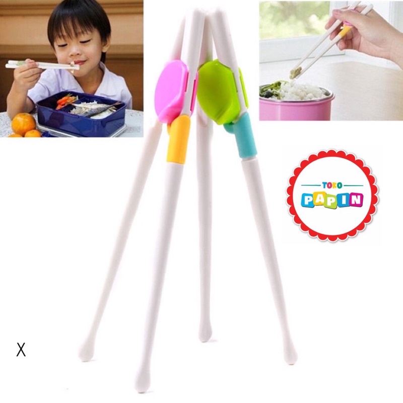 Sumpit Belajar Makan Anak Bayi Balita Children Training Chopstick