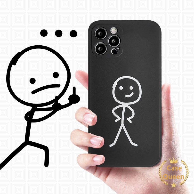 Case Desain Stickman Untuk Realme C35 C21 C25 C17 C11 2021 C12 C20 C25S C3 C15 5 5I 6 7 7I 8 8Pro C25Y