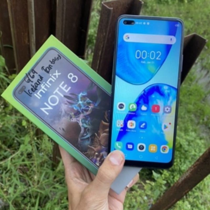Infinix Note 8 6/64GB Iceland Fantasy Second Mulus Fullset