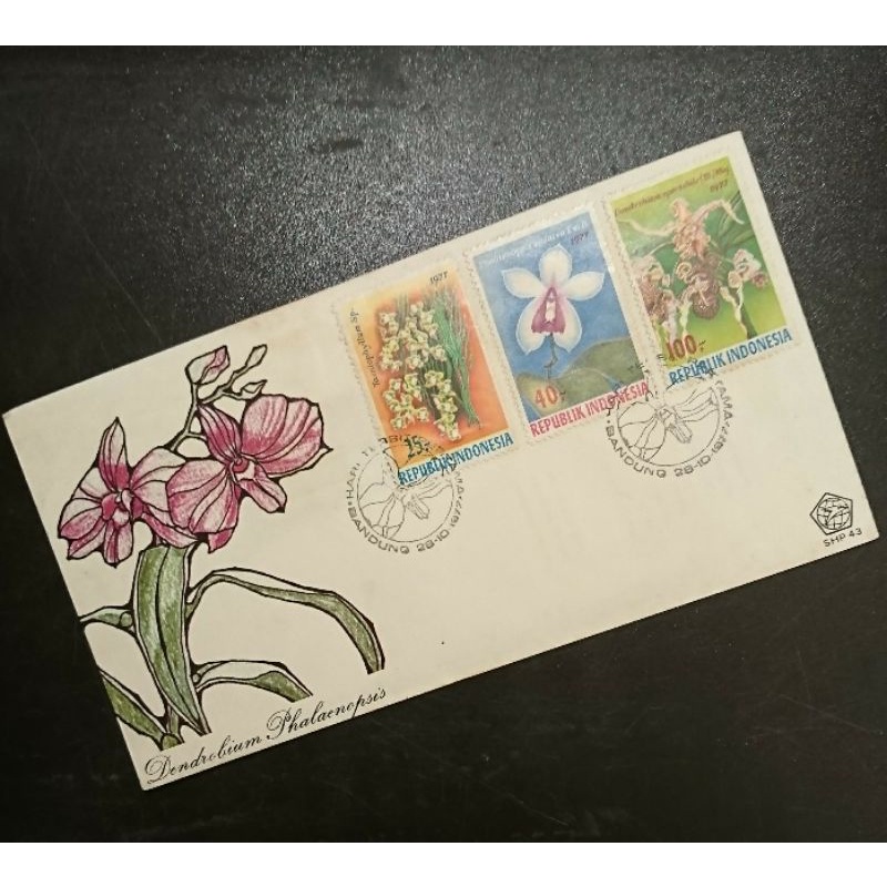 

Sampul Hari Pertama Prangko Perangko Indonesia seri Anggrek ' 77