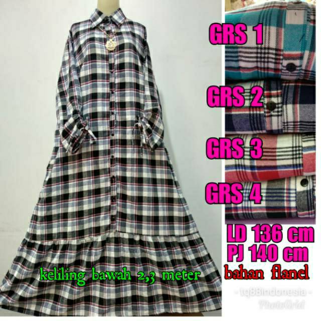 Gamis rempel/gamis flenel/gamis flanel super jumbo/gamis serut/gamis jumbo/gamis rempel jumbo