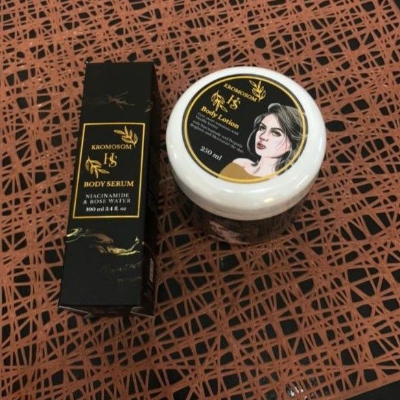 SATU PAKET (HB KROMOSOM 250ML &BODY SERUM GOLD)
