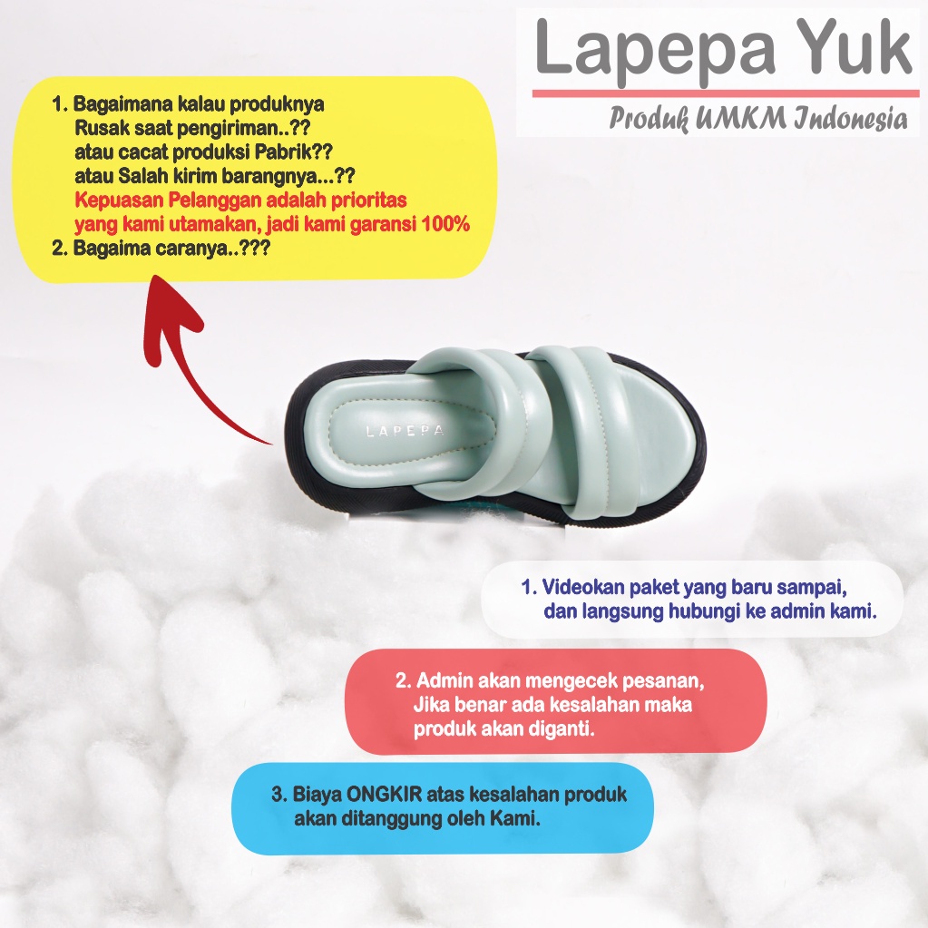 LAPEPA YUK - Sandal Platform Anak Perempuan Usia 2 sampai 10 Tahun ZOYA KIDS Sendal Anak cewek Wedges Wanita Empuk Model Silang Warna MINT Hijau Sage Green Ban dua Lucu cewe Slop Usia Umur 3 4 5 6 7 8 9 thn Tahun Premium Ori Original Mall Official Store