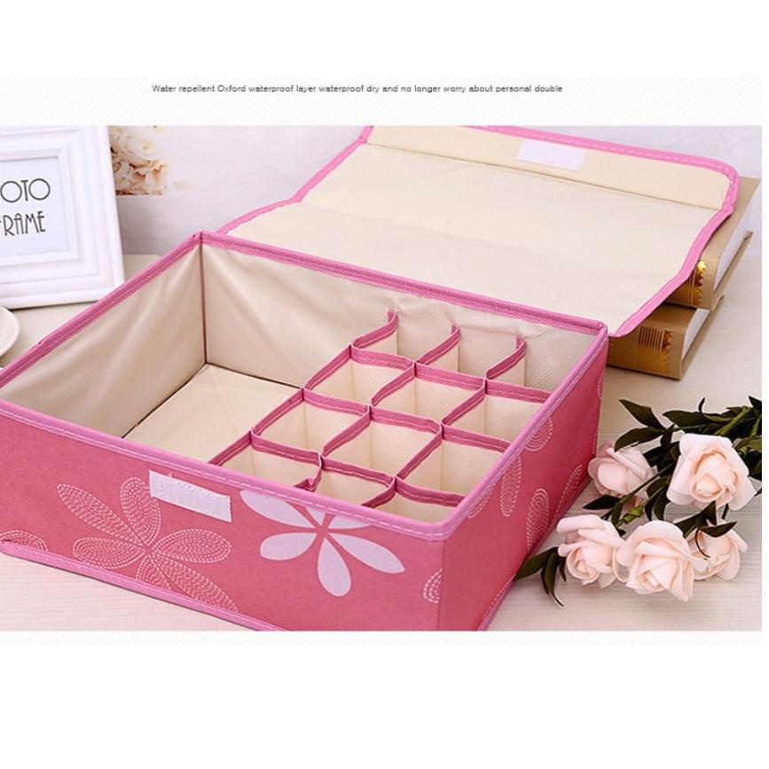 kodeS8e8D--HONBA-H094 Storage Box Underwear 2 in 1 Storage Box Underwear & Bra Motif